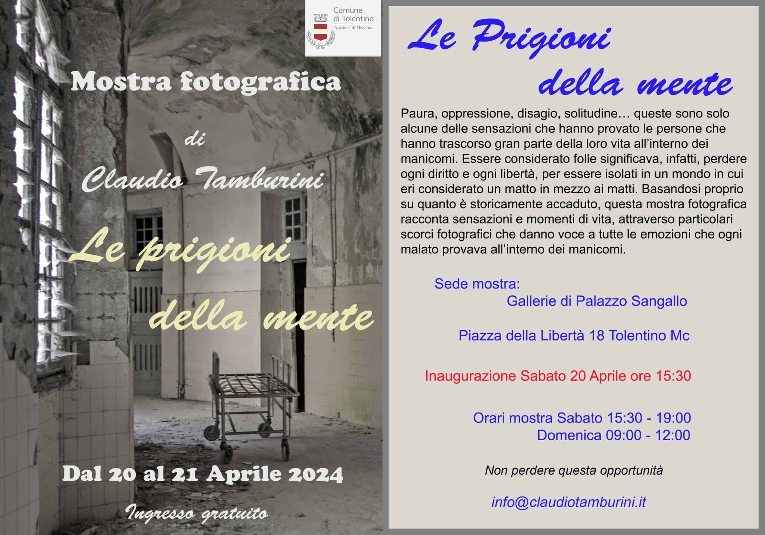 Mostra fotografica "Le prigioni della mente"