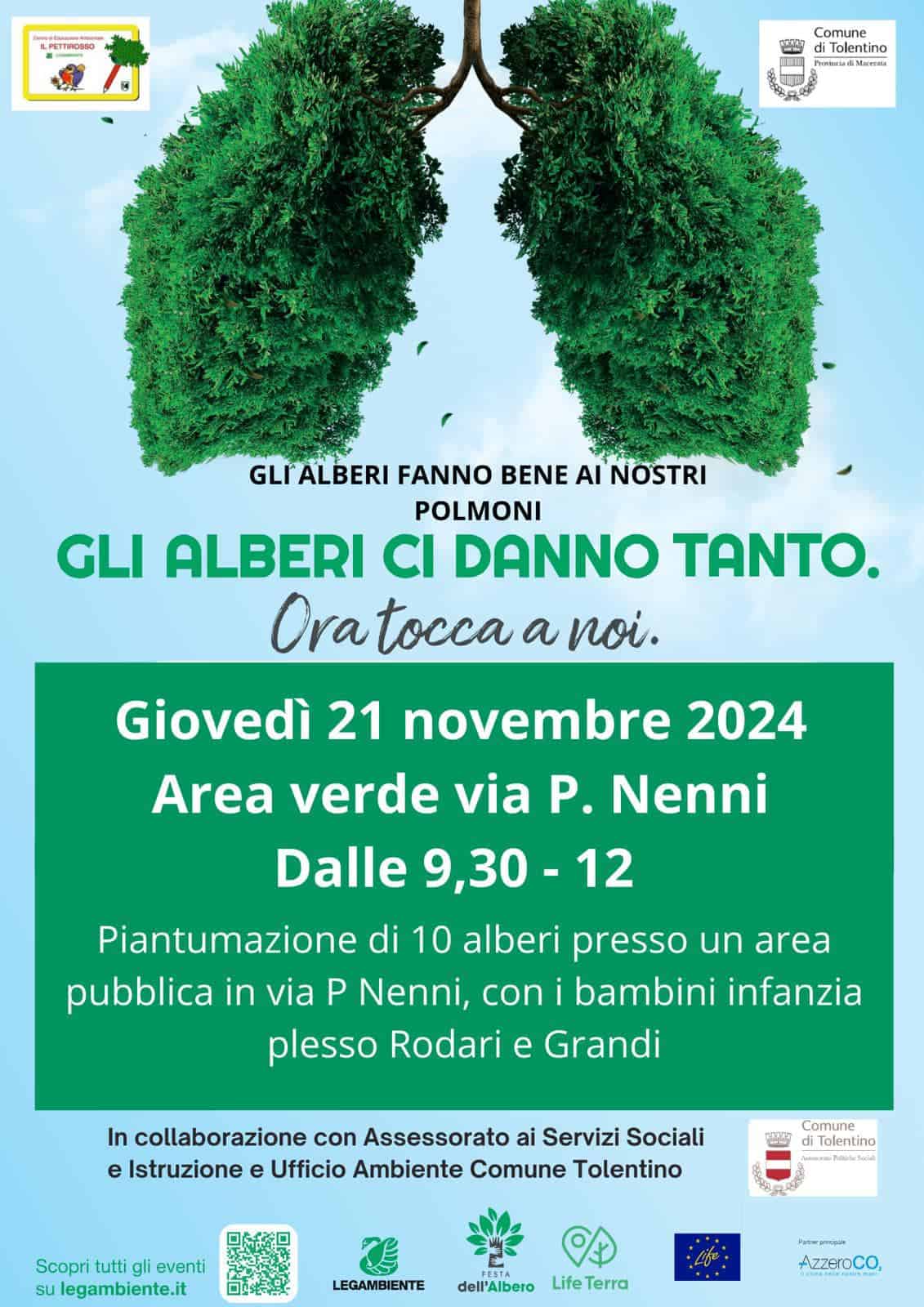 Gli alberi ci danno tanto, ora tocca a noi
