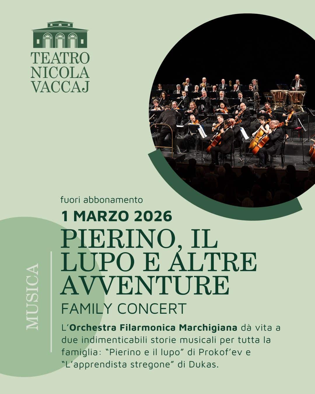 PIERINO, IL LUPO E ALTRE AVVENTURE – Family Concert