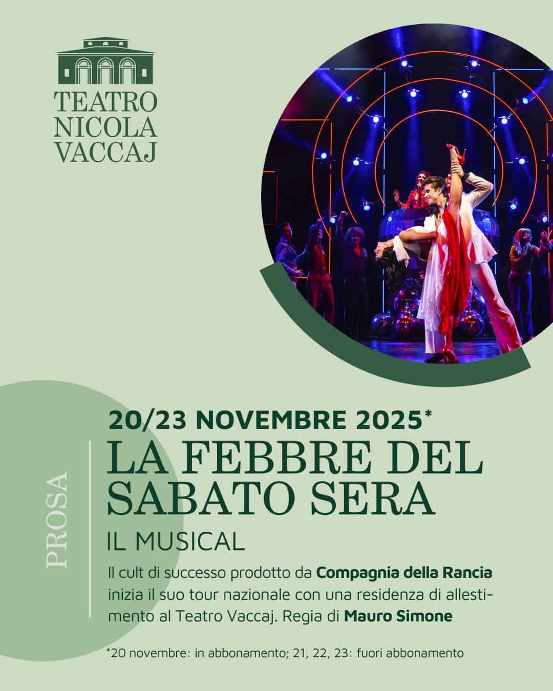 LA FEBBRE DEL SABATO SERA - il musical
