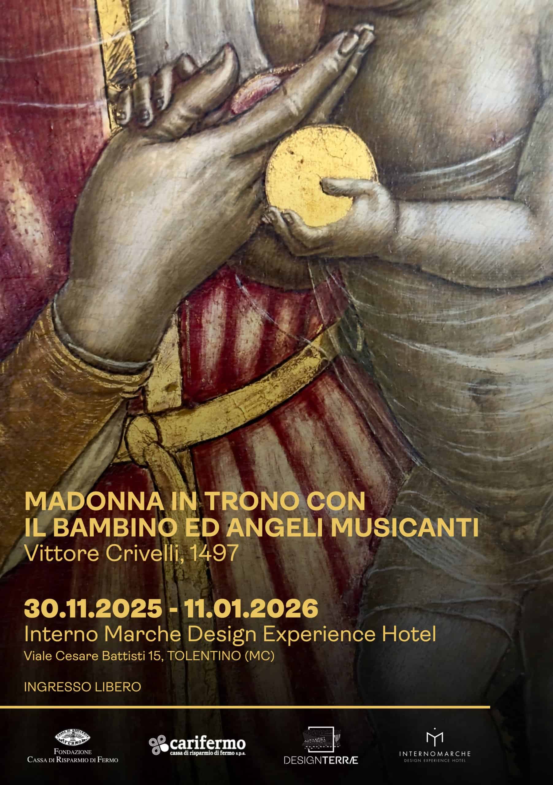La Madonna in trono con il bambino ed Angeli musicanti - Vittorio Crivelli 1497