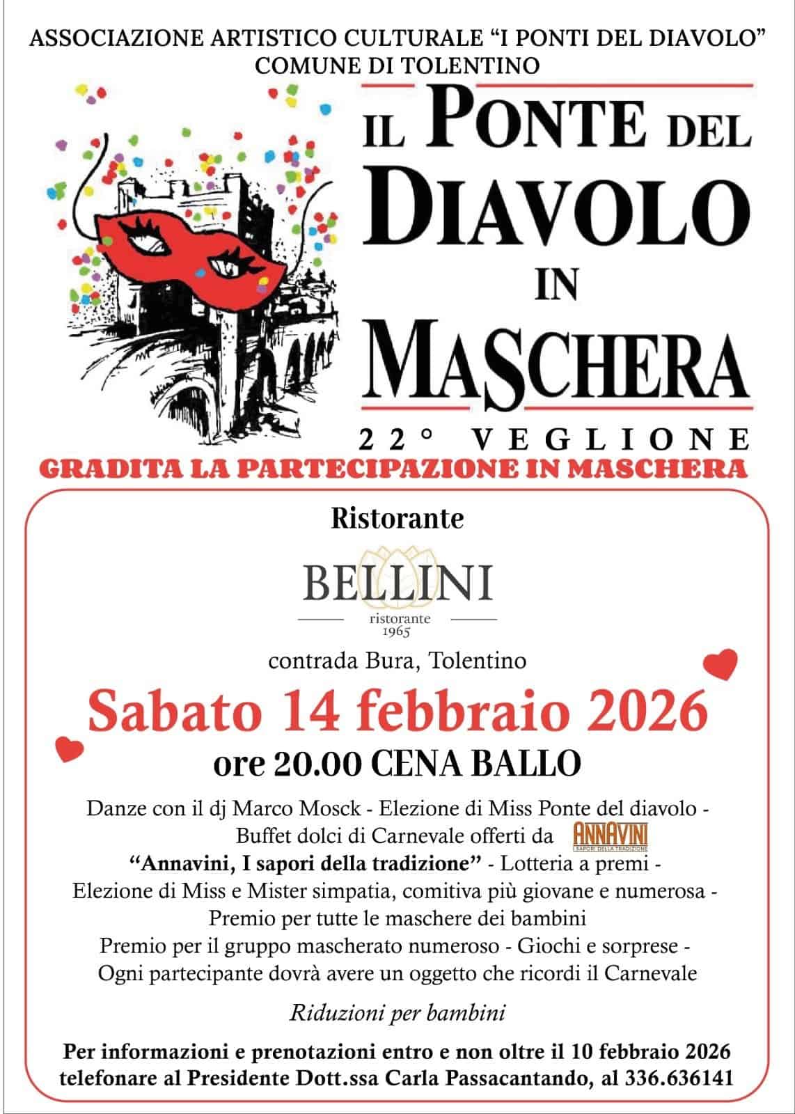 22° veglione - "ll Ponte del Diavolo in Maschera"