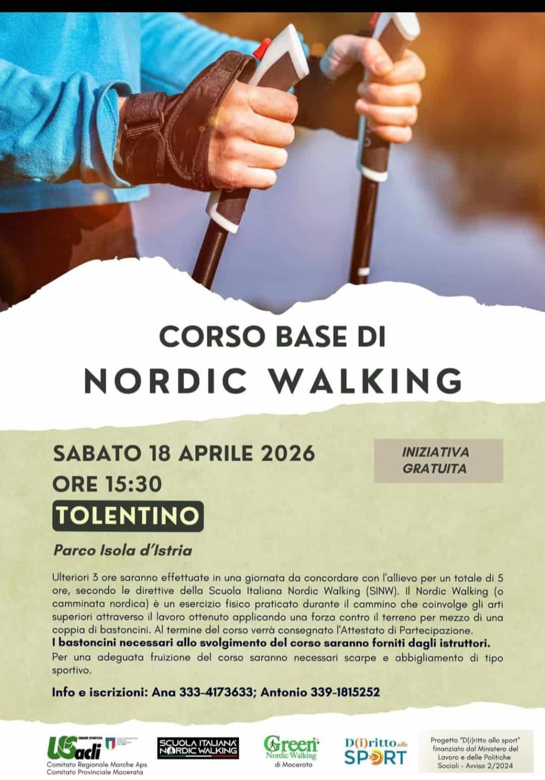 Corso base di Nordic Walking