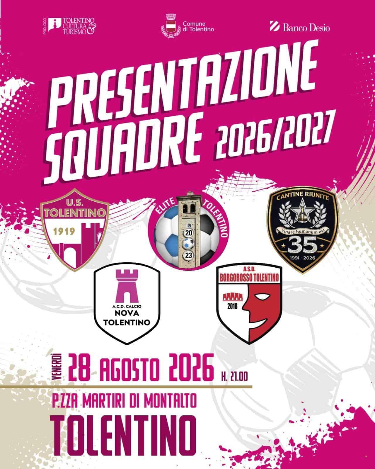 Presentazione Squadre Tolentino 2026/2027