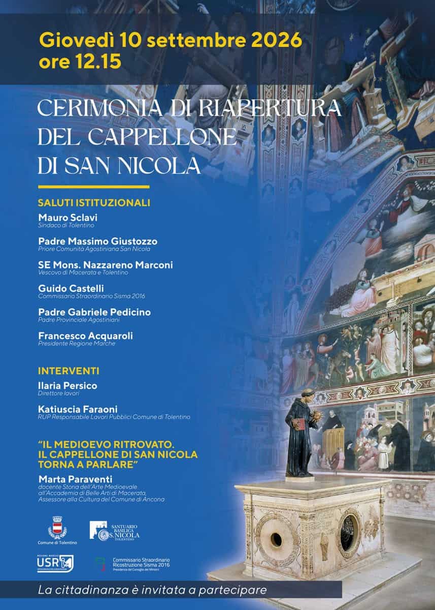 Cerimonia di riapertura del Cappellone di San Nicola